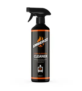 Emberzz - Stove, Fireplace and Hearth Cleaner - Dissolves Soot, Grease & Tar - Wood, Log Burner - 500ml