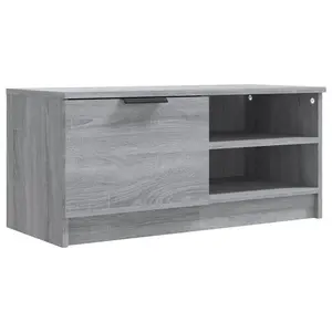 vidaXL TV Cabinet Grey Sonoma 80x35x36.5 cm Engineered Wood