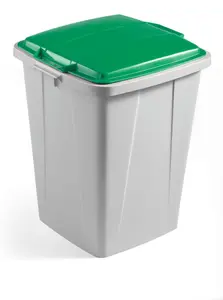 Durable DURABIN 90L Square - Food & Freezer Safe Waste Recycling Bin - Grey