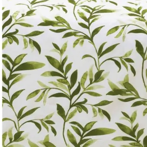 Ellie Green Watercolour Leaves Duvet Cover Set Reversible Bedding