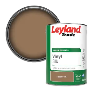 Leyland Trade Vinyl Silk Walls & Ceilings Emulsion Paint (S 5020-Y40R) - 5L