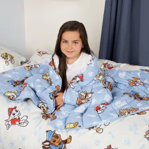 Kids Weighted Blanket Throw Over Bed 3 kg Paw Patrol Sensory Sleep Therapy Blue