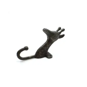 Oakcrafts - Antique Cast Iron Giraffe Single Hook - 140mm