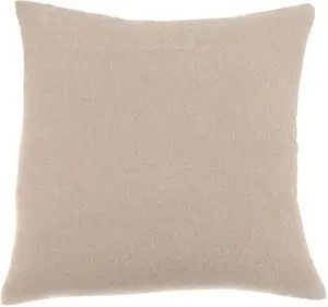 Dunelm Barkweave Square Cushion, Modern, Size: 43cm X 43Cm, Natural