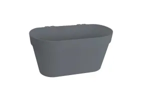 Elho Loft Urban Green Wall Duo 28cm Plastic Plant Pot in Anthracite