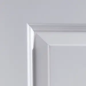 2 panel Unglazed Contemporary White Internal Door, (H)1981mm (W)686mm (T)35mm