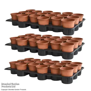 Garden Shuttle Tray Professional x3 and Pots x54 set Perfect Starter Kit by Thompson and Morgan (54)