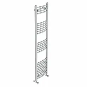 Right Radiators 1600x400 mm Curved Heated Towel Rail Radiator Bathroom Ladder Warmer Chrome