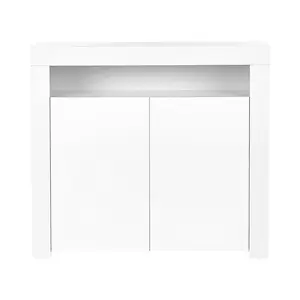 2 Door Sideboard LED White COVINA