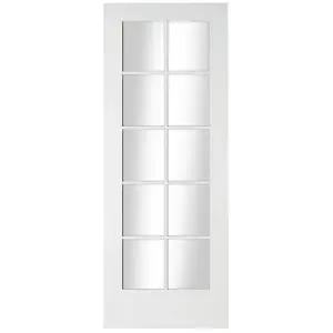 10 Lite Glazed White Internal Door, (H)1981mm (W)762mm (T)35mm