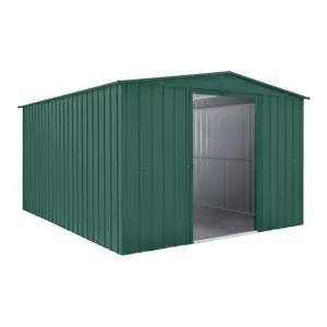 10 x 12 Apex Metal Garden Shed - Heritage Green (10ft x 12ft / 10' x 12' / 3.1m x 3.7m)