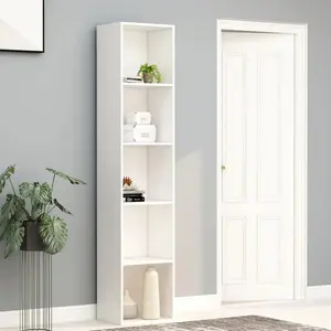 Rian Bookcase White / 189cm H x 80cm W x 30cm D