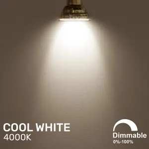 paul russells LED GU10 Dimmable Bulb, 4.5W 480 Lumens, 50w Equivalent, 4000K Cool White/Natural White, Ceiling Spotlights