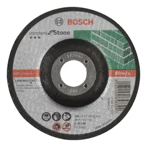 Bosch Professional Stone Cutting Disc with Depressed Centre C 30 S BF - 115mm x 22.23mm x 2.5mm