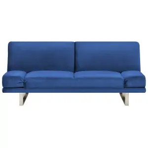 Sofa Bed YORK Navy Blue Velvet