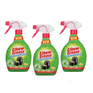 3x Air Fryer Cleaner Elbow Grease 500ml Spray Bottle Clean Wipe Degreaser