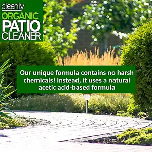 Cleenly Organic Patio Cleaner - For Patios, Driveways, Paths & More - Contains no Bleach or Harsh Chemicals 20L