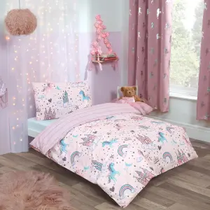 Unicorn Kingdom Duvet Cover with Pillowcase