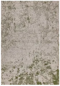 Green Outdoor Rug, Abstract Stain-Resistant Rug For Decks Garden Balcony, 8mm Modern Outdoor Area Rug-160cm X 230cm