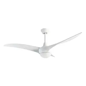 Luminosa Helix Ceiling Fan White with LED 6W 3000K 274lm