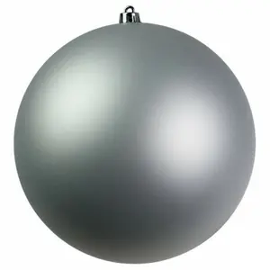 Shatterproof Ball Ornament Bauble Silver