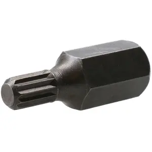 6mm Spline Bit 30mm Length 10mm Shank Chrome Vanadium Hardened Tip Triple Square