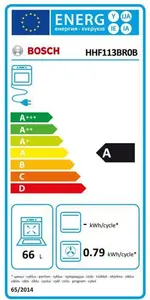 Bosch Hhf113br0b Built-In Single Multifunction Oven - Stainless Steel Effect
