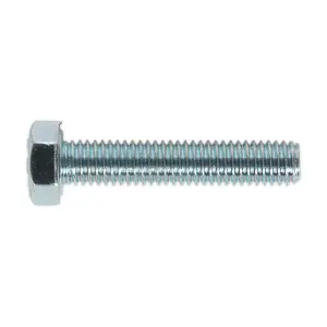 Sealey HT Setscrew M5 x 25mm 8.8 Zinc Plated DIN 933 - Pack of 50 Pieces SS525