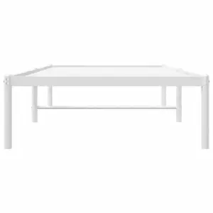 Berkfield Metal Bed Frame White 80x200 cm