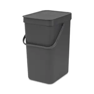 Brabantia Sort and Go 12 Litre Waste Bin Grey