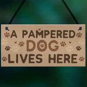 Red Ocean Funny Dog Sign For Home Dog Sign For Gate Pet Sign Funny Dog Gift Dog Lover Gift Keepsake