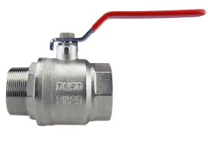 25mm MDPE compression water pipe fitting- full flow metal lever valve- universal hose connector