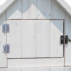 Outdoor Bideford Garden Wooden Storage Cabinet Tool Shed - White