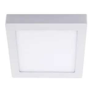 Luminosa Know LED Flush Light 6W 4000K Square White