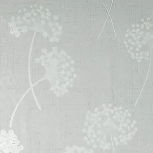 Fine Decor Grace Allium Grey Silver Wallpaper Floral Metallic Textured Vinyl