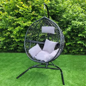 Hanging Egg Chair Swing Rattan Garden Patio Outdoor Furniture