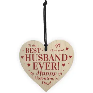 BEST HUSBAND Gift For Valentines Wood Heart Gift For Husband Gift For Men