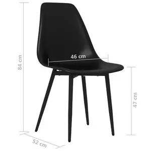 Mtamore Dining Chair (Set of 4) Black / Black