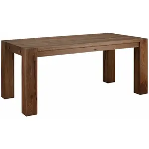 Briar Extendable Dining Table Dark Brown / 74cm H x 200cm W x 90cm D