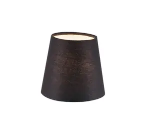 GoodHome Lokombi Charcoal Fabric dyed Light shade (D)10cm