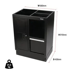 BUNKER Modular Multi-Function Floor Cabinet, 680mm 33161