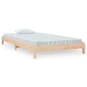 Berkfield Stack Bed 100x200 cm Solid Wood Pine