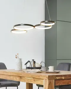 Metal LED Pendant Lamp Black PIBOR