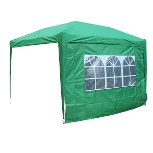 SunDaze Green Side Panel with Window for 3x3M Pop Up Gazebo Tent 1 Piece