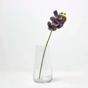 Homescapes Artificial Stem of Grey Orchid Flower, 68 cm