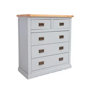 Loreo 5 Drawer Chest of Drawers Bras Drop Handle