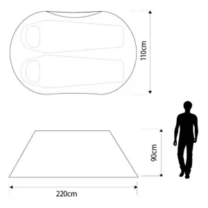 Eurohike Pop 200 2 Person Pop Up Tent