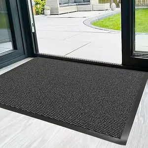 Non Slip Door Mat Runner Rugs Barrier Mat ( Grey, 120 x 180cm)