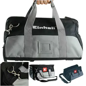 Einhell Power X-Change 16" Open Mouth Tool Bag Holdall + Shoulder Strap Black