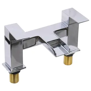 Rinse Bathrooms Modern Monobloc Bathroom Sink Mixer Faucet and Tub Filler Tap